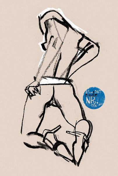 BLAUER FLECK NACKT 006 von Pieter Hogenbirk