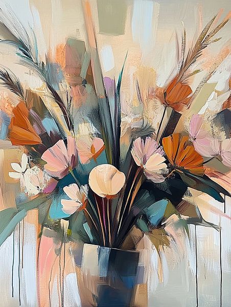 Abstrakte Blumen | Blossom Whispers von Wunderbare Kunst