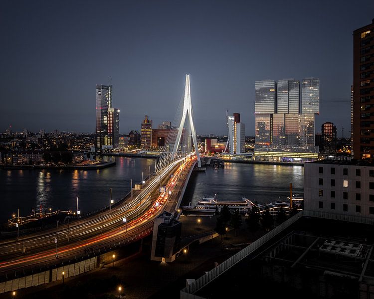 Aussicht uber Rotterdam, die Niederlande von Maarten Hooijmeijer
