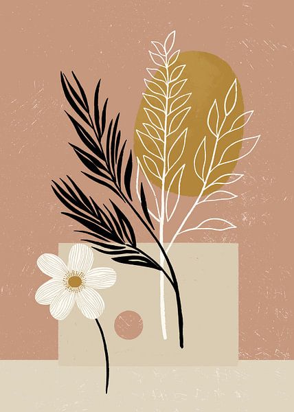 Minimalistische Blumen 03 von Katarzyna Gąsiorowska