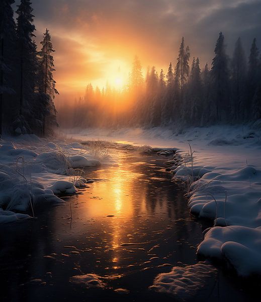 Winterzauber von fernlichtsicht