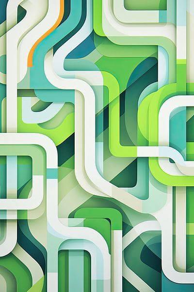 Geometrische Kunst 45055 von Wunderbare Kunst