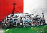 Fey Rotterdam football stadium painting