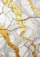 Abstraktes Golddekor