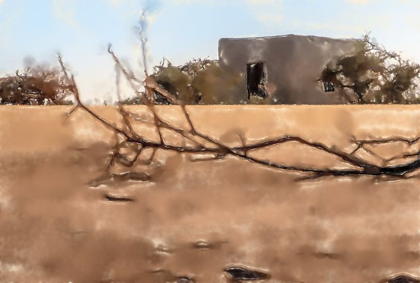 Lehmhütte im Sudan von Frank Heinz