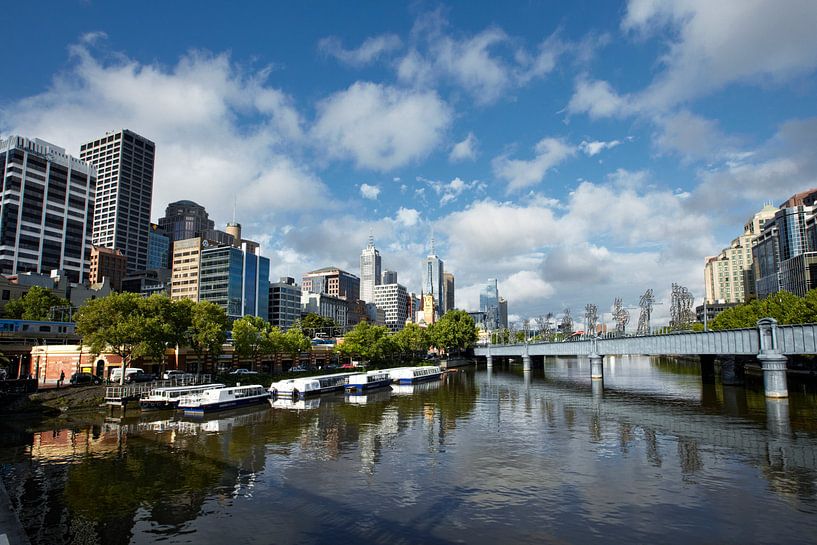 Vue de la rivière Yarra, Melbourne, Victoria, Australie par Tjeerd Kruse