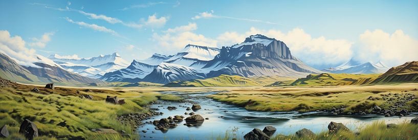 Iceland Views by Abstract Painting
