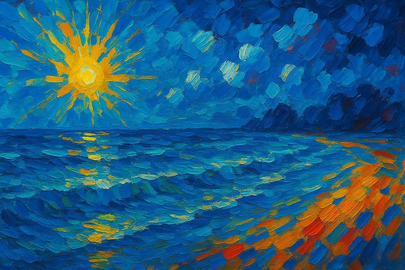 Beach sea and sun by Claudia Gründler