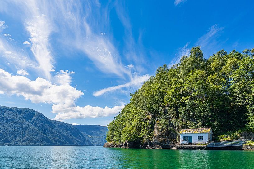 Vue sur le fjord d'Åkraf en Norvège par Rico Ködder