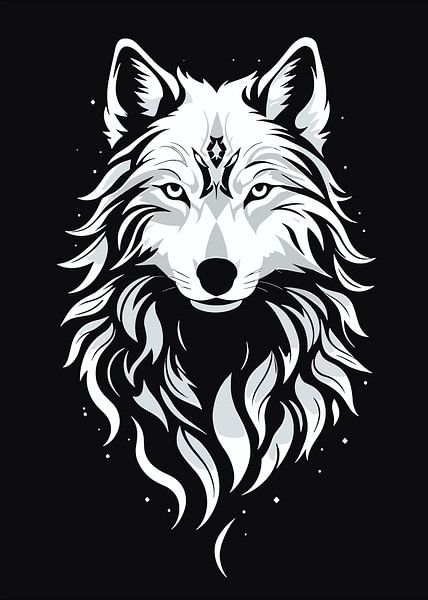 Loup blanc par MIROKKU