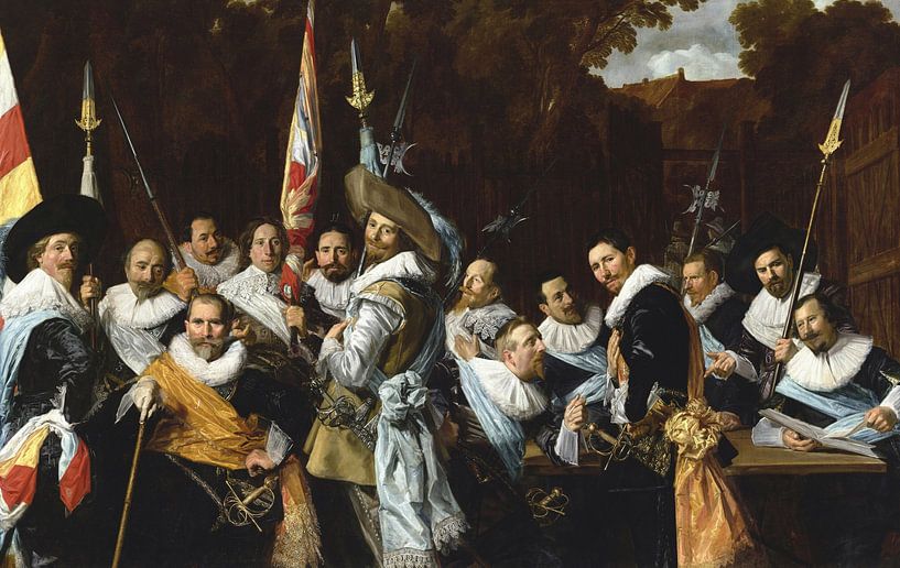 Meeting of the Officers and Sergeants of the St Adrian Civic Guard (the Calivermen), Frans Hals by Masterful Masters