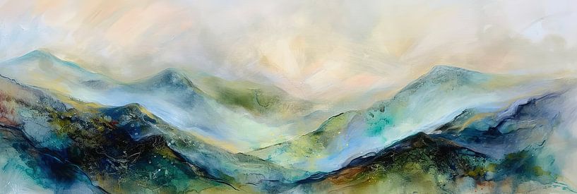Abstract Mountain Dream | Dreamy Peak Delight by Art Whims