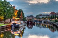 Thorbeckegracht Zwolle avec la tour Pelser