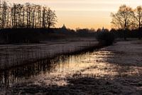 Icy cold sunrise in Oudenbosch