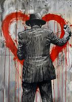 Graffiti d'un vieil homme