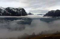 Fjorde Norwegen, Aurland, Stegastein, Aussichtsplattform, Preisgekrönt, Aussicht.