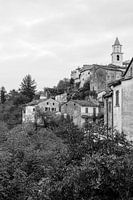 Old village in Italy | Photo print black and white | Europe travel photography
