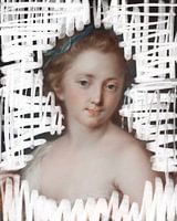 Portrait de jeune femme, original du XVIe siècle, par Rosalba Giovanna Carriera avec ombrage