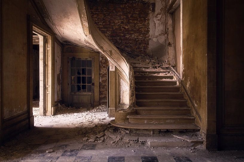 Staircase of Stone. by Roman Robroek - Photos of Abandoned Buildings
