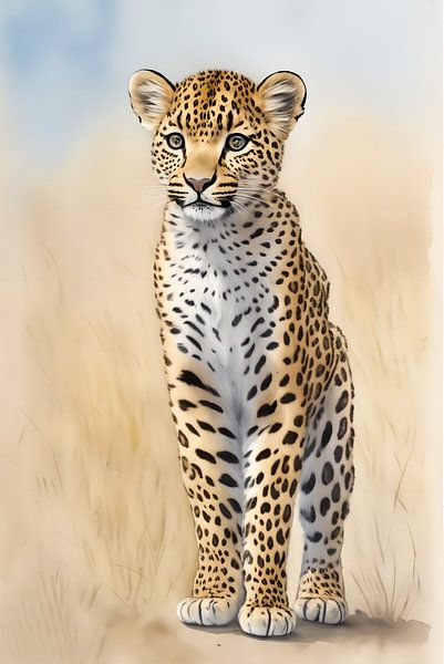 Kleiner Leopard in der Wildnis von DeVerviersBelgium