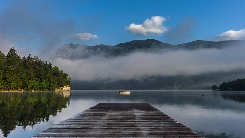 Perfekter Moment am Bohinjer See. von Axel Weidner
