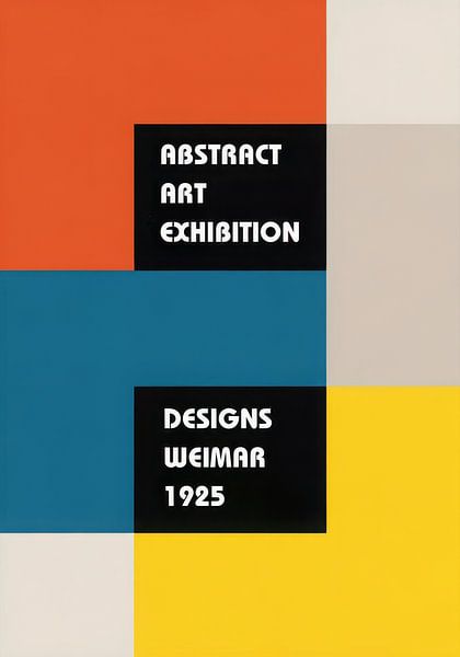 Bauhaus Art Exhibition Weimar 1925 by Niklas Maximilian