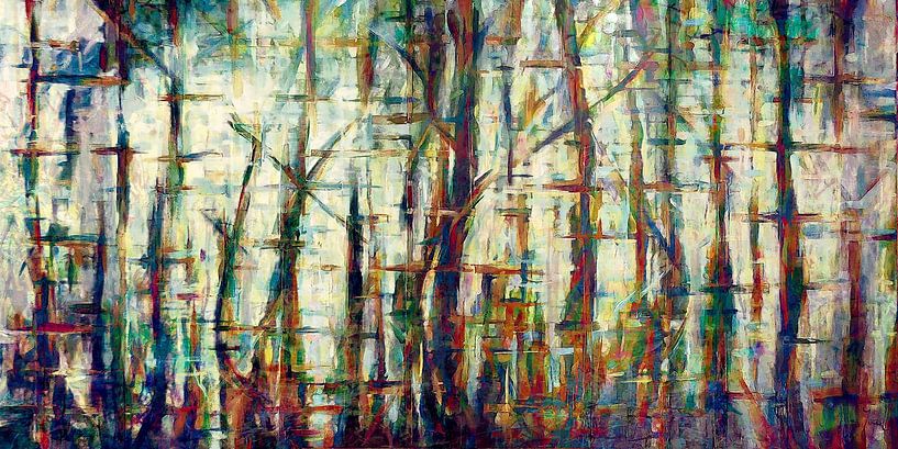 Abstract forrest by Joan Engels