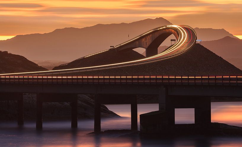 The Atlantic Ocean Road before sunrise, Norway by Henk Meijer Photography