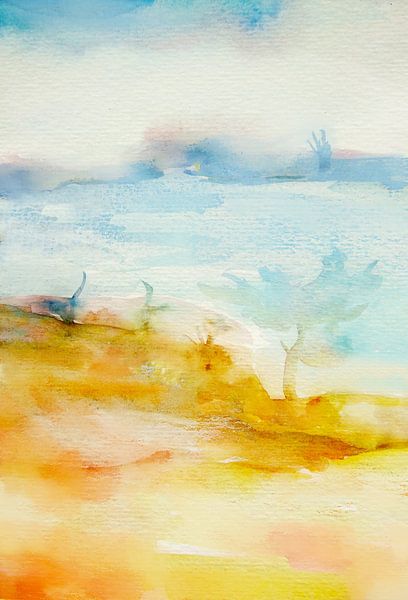 Baum am Wasser von Claudia Gründler