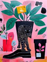 Panther Cowboy Boot Collage