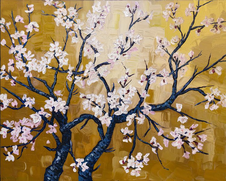 Elegant blossom branches with gold by Imperial Art House