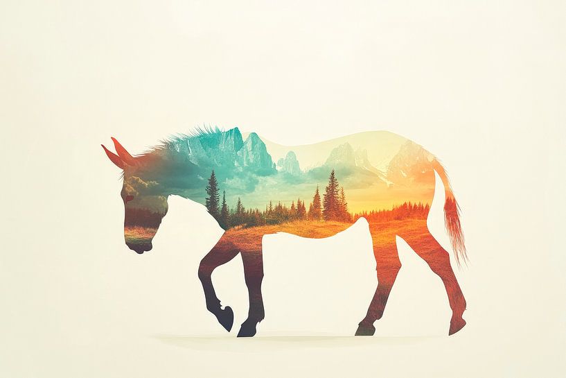 Un paysage de rêve dans la faune par Poster Art Shop