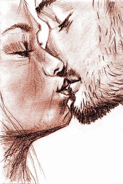 Kuss, Terra von Krista Kitsz Art