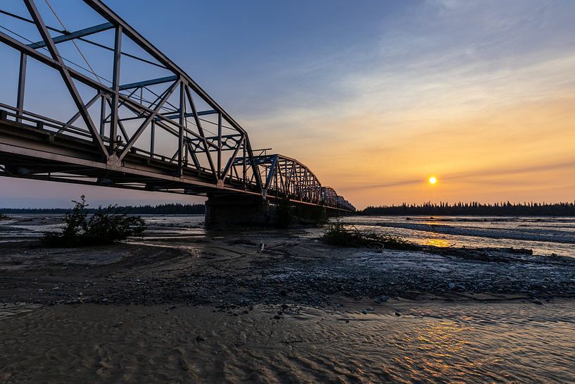 Alaska Highway Bridge by Roland Brack