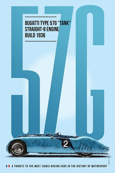 Bugatti 57G, Le Mans von Theodor Decker