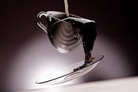 Fliegende Untertasse und eine Tasse Kaffee