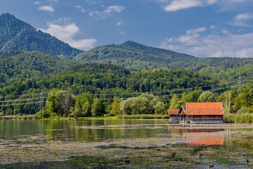 Beautiful lake landscape near Kochel am See by Oliver Hlavaty