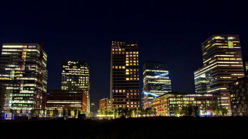 Skyline Amsterdam Zuidas by Dick Vermeij