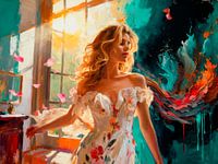 Abstrakt realistischer Malstil