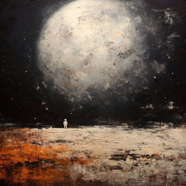 Little astronaut on a distant planet by ARTemberaubend