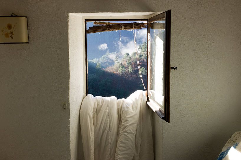 View from a window van Sander de Wilde foto/grafiek