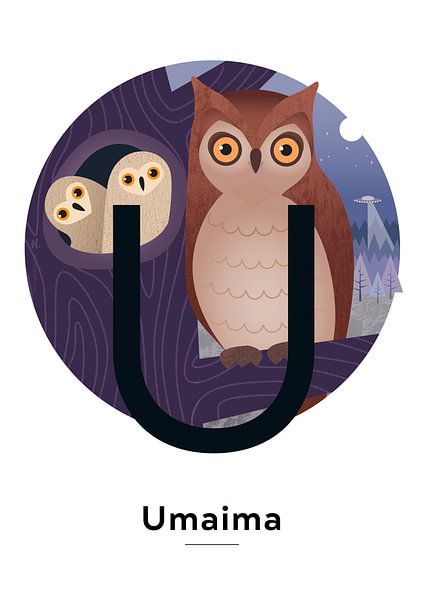 Namensschild Umaima von Hannah Barrow