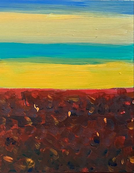 Ciel d'été au coucher du soleil par Helia Tayebi Art