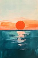 Sonnenuntergang auf See