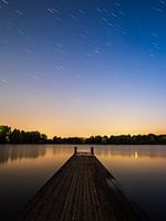 Traînées d'étoiles au-dessus de Haarrijnseplas