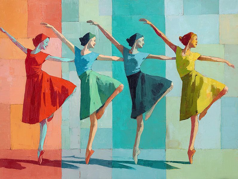 Tanzende Frauen von Wunderbare Kunst