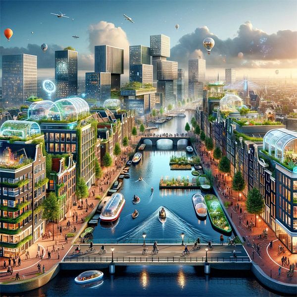 Amsterdam - Futuristic Cities von Eric Nagel