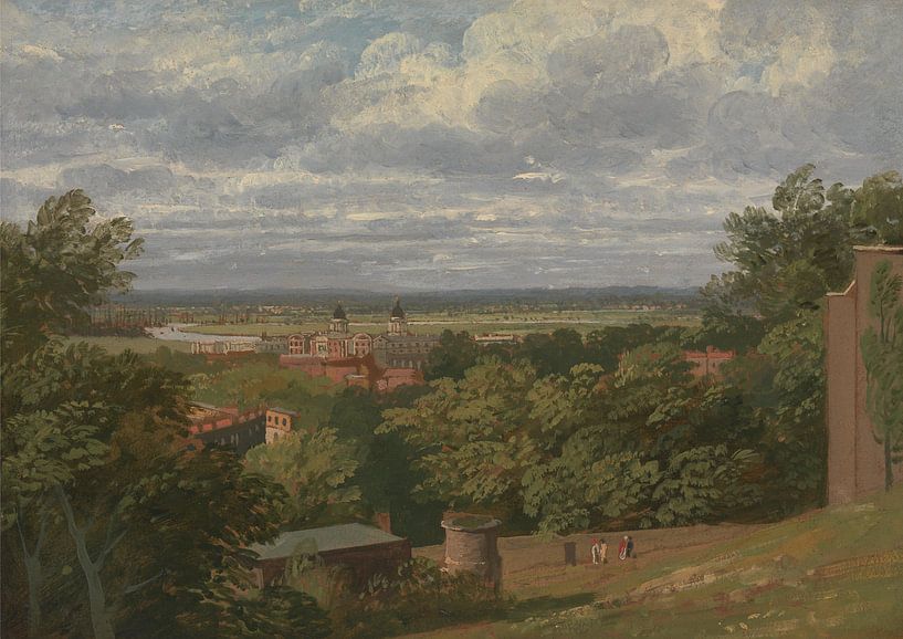 Thomas Christopher Hoffland~Greenwich Hospital vom Observatorium mit Fernblick auf London von finemasterpiece