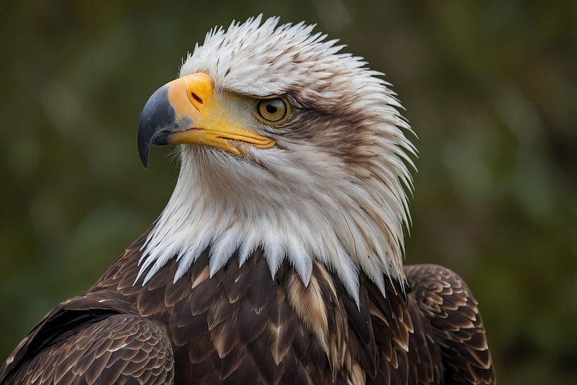 Detailed portrait of a majestic eagle by Art & Soul Creations