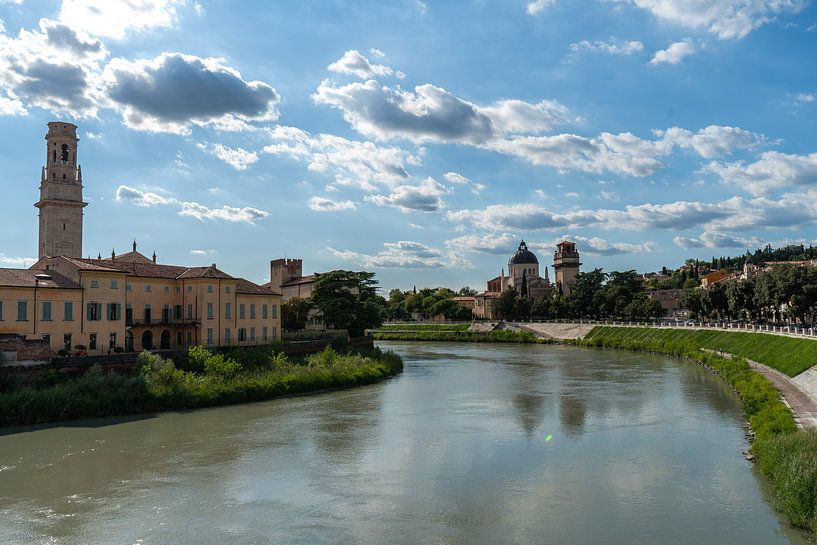 Ponte Nuovo in Verona by Renate Winder